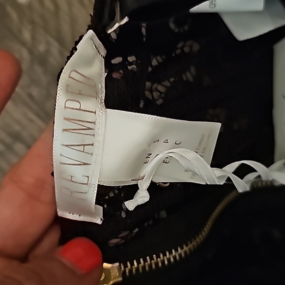 Revamped NWT Black Sexy Lace Bodysuit Zip up back SP - Picture 8 of 9